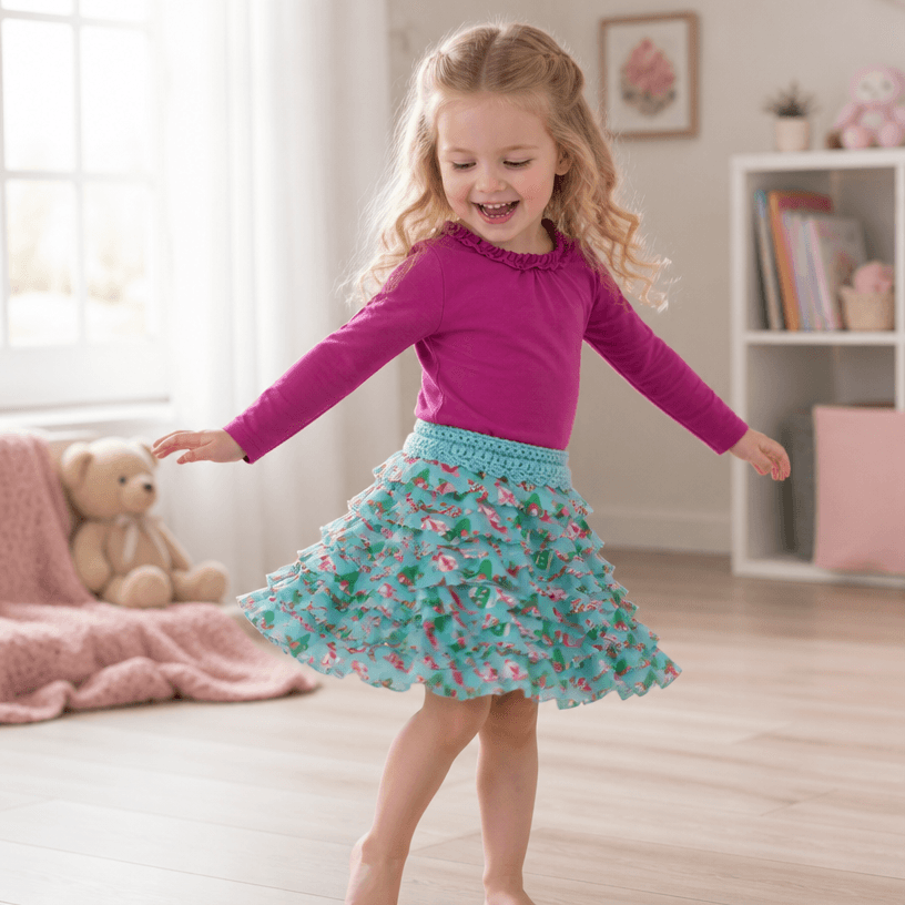 Free Crochet Child's Ruffle Skirt Pattern