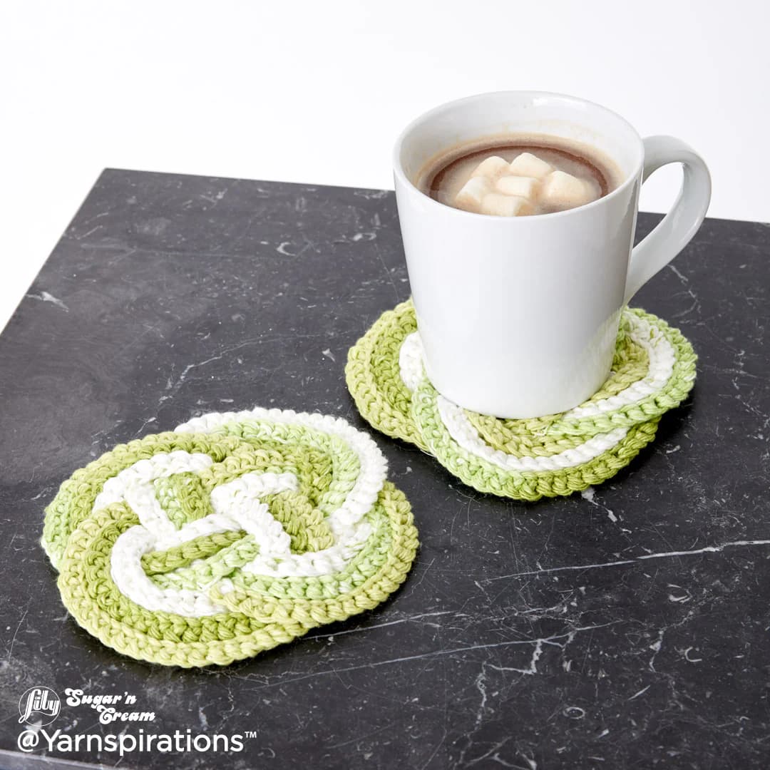 Free Crochet Cord Knot Mat Pattern for Home Décor